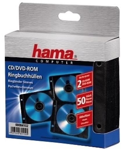 Hama Cd/Dvd Ringb.-Slee.50P.Bl