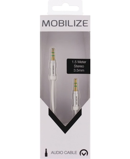 Audio Cable 3.5mm. White - Mobilize