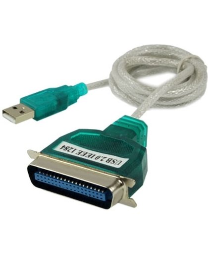 Hoge kwaliteit USB 2.0 naar Parallel 1284 36 Pin Printer Adapter kabel, Kabel Lengte: ongeveer 1 meter (groen)