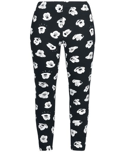 Mickey & Minnie Mouse Expressions Legging zwart-wit