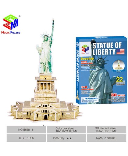Vrijheidsbeeld 3D Puzzel Amerika New York