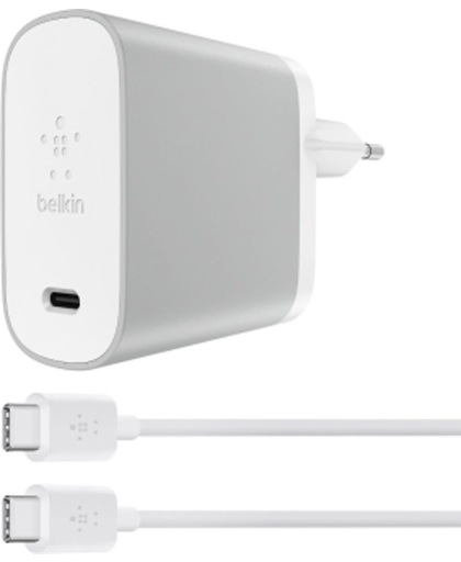 Belkin 45W USB-C Thuislader inclusief USB-C naar USB-C kabel, Zilver