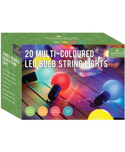 Allceyiz 20 verschillende kleuren feestverlichting LED