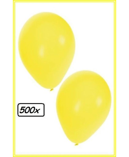 Ballonnen helium 500x geel