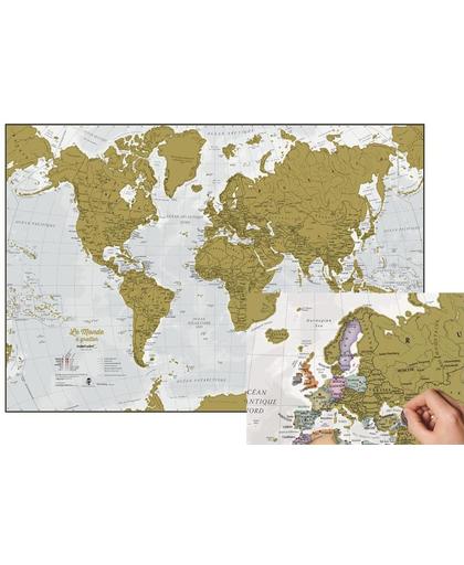 Kras de Wereld® - Franse uitvoering met luxe afwerking - Maps International