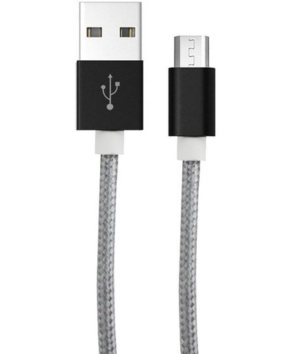 PREMIUM Nylon Micro-USB-C naar USB Kabel / Extra Sterk / Nylon / Kabel / 1 Meter