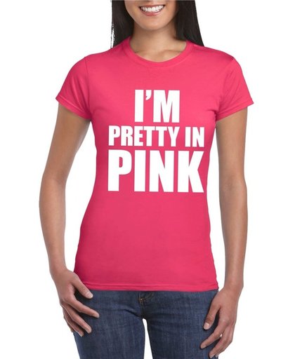 Toppers I am pretty in pink shirt roze voor dames - Toppers dresscode 2018 XL