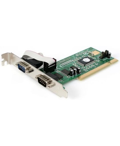 StarTech.com 2-poort PCI RS232 Seriële Adapterkaart met 16550 UART interfacekaart/-adapter