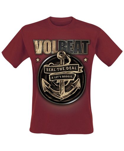 Volbeat Anchor T-shirt donkerrood