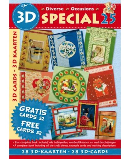A4 Special Boek - Diverse Gelegenheden - Maak 28 prachtige wenskaarten