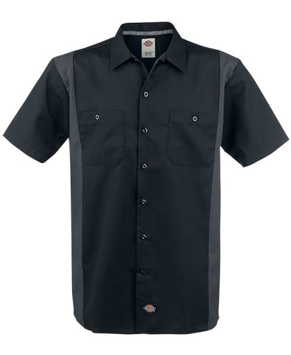 Dickies Two Tone Work Shirt Overhemd zwart-grijs
