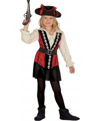 Doodskop piraten kapitein kostuum voor meisjes