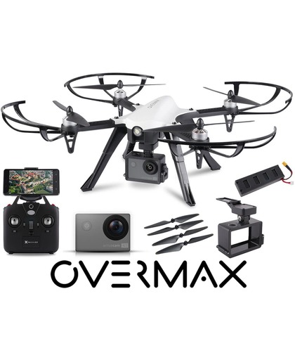 Overmax X-Bee 8.0 semi professionele drone 4K camera, 500 meter bereik, 20 min vlucht, FPV