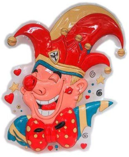 Decoratie clown prins carnaval