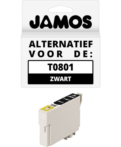 Jamos - Inktcartridges / Alternatief voor de Epson T0801 Zwart