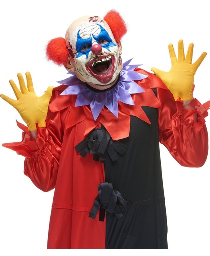 Latex horror clown masker - Verkleedmasker - One size