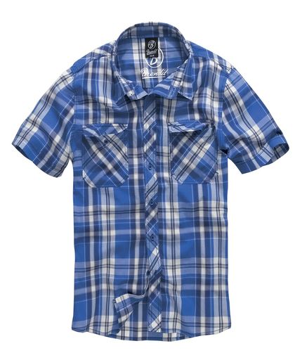 Brandit Roadstar Overhemd blauw-wit