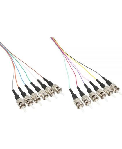 InLine ST Pigtail Simplex Optical Fiber Patch kabel - Multi Mode OM3 - 12 stuks - 2 meter