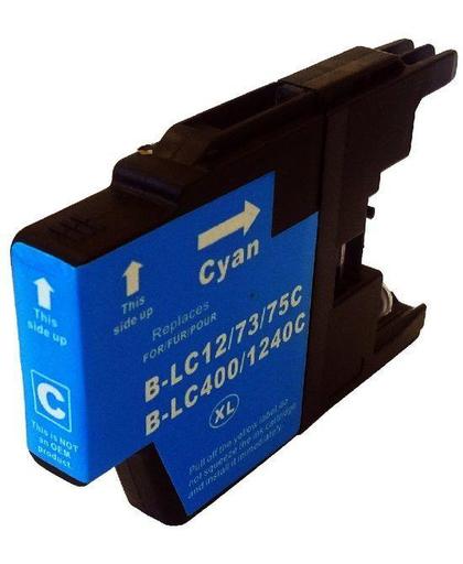 Merkloos   Inktcartridge / Alternatief voor de Brother LC-1240C inktcartridge Cyaan inktmedia huismerk Cartridge