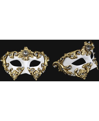 Venetiaans barok oogmasker wit