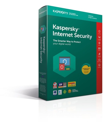 Kaspersky Internet Security 2018 - 1 Apparaat - Nederlands / Frans - Windows / Mac / Android