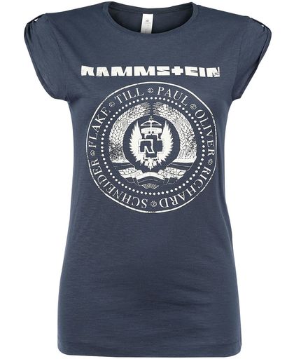 Rammstein Est. 1994 Girls shirt navy gemêleerd