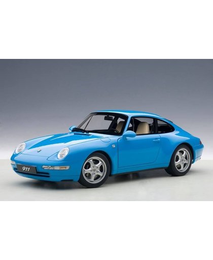 AutoArt 1/18 Porsche 911 (993) carrera, Riviera Blauw
