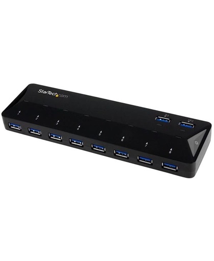 StarTech.com 10-Poorts USB 3.0 Hub met oplaad en sync poort 2 x 1.5A poorten