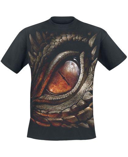 Spiral Dragon Eye T-shirt zwart