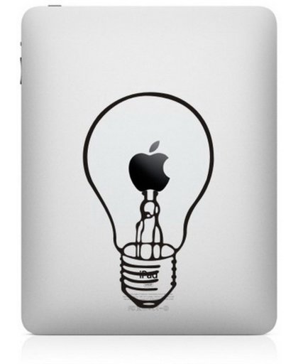 Gloeilamp Apple MacBook 13" skin sticker