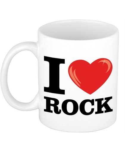 I Love Rock koffiemok / beker 300 ml