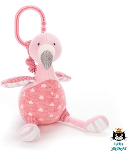 Jellycat - Flamingo - Lulu Flamingo - Jitter - Bibber - Knuffel - 22cm