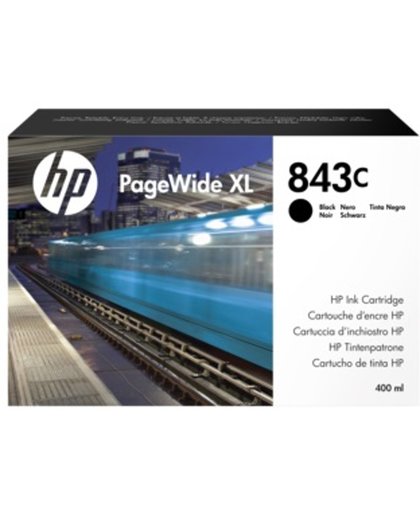 HP 843C PageWide XL zwarte , 400 ml inktcartridge