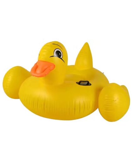 Rubber eendje / eend geel opblaasbaar | inflatable duck yellow | groot | Summer Fun | Water floating Row | 150*150*85CM