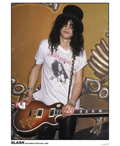 Guns N&apos; Roses Slash - San Diego 1988 Poster meerkleurig