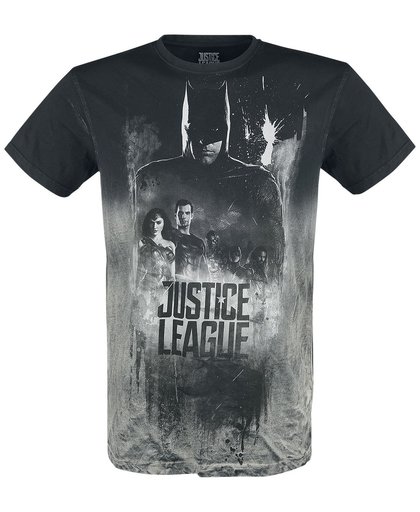 Justice League Shadow T-shirt grijs