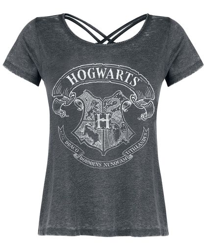 Harry Potter Hogwarts Girls shirt grijs gemêleerd