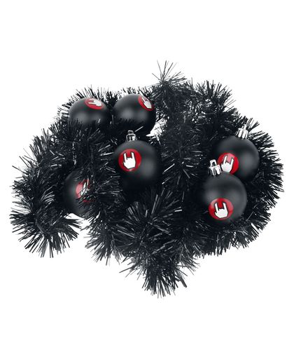 Large Kerstballen & Lametta Kerstbal zwart