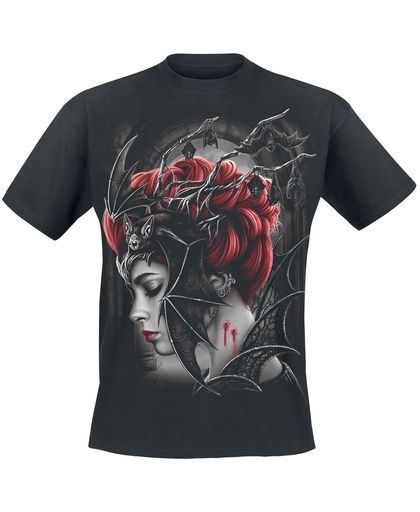 Spiral Queen Of The Night T-shirt zwart
