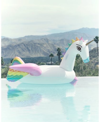 Eenhoorn opblaasbaar | inflatable unicorn | groot | Summer Fun | Water floating Row | 240*230*130CM