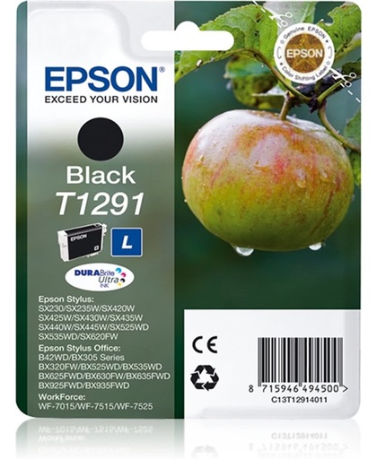 Epson Singlepack Black T1291 DURABrite Ultra Ink inktcartridge
