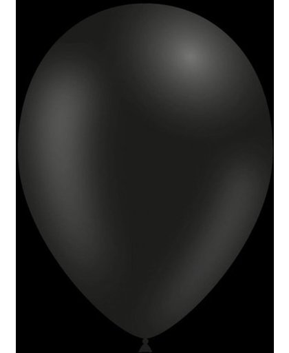 Feestballonnen zwart 26 cm pastel professionele kwaliteit 100 stuks...
