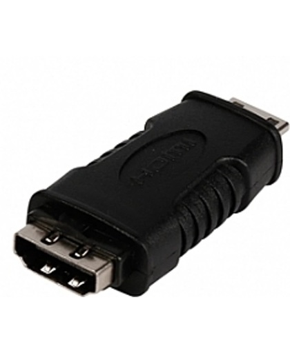 Valueline HDMI - mini HDMI m/f HDMI Vrouwelijk HDMI connector Zwart kabeladapter/verloopstukje