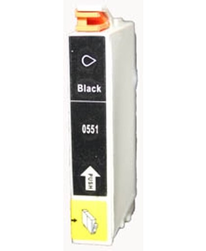 Toners-kopen.nl Epson C13TO55140 TO551 zwart Verpakking : Bulk Pack (zonder karton)  alternatief - compatible inkt cartridge voor Epson T0551 zwart