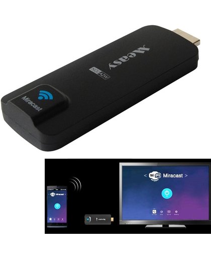 Measy A2W Miracast Ezcast Dongle Streaming Dongle met HDMI / Wi-Fi / Airplay DLNA(zwart)