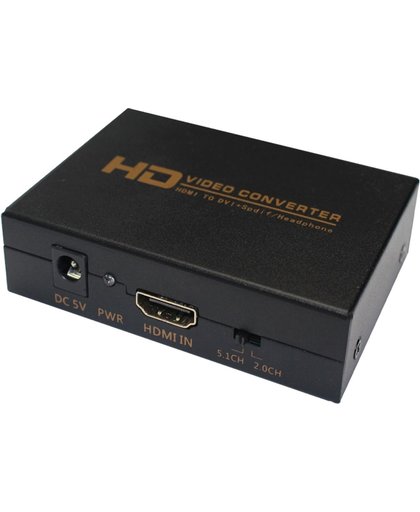 HDMI naar DVI + Spdif / hoofdtelefoon HD Video Converter