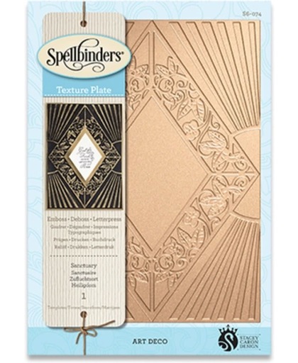 Spellbinders Texture Plates Art Deco Sanctuary S6-074