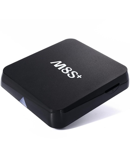 M8S PLUS Android TV Box. Kodi XBMC & draadloos toetsenbord WIT