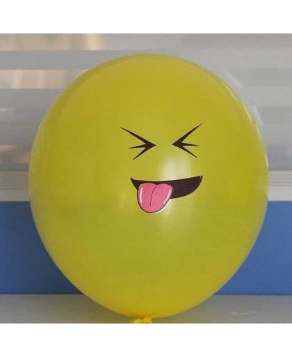 25 stuks ballon smiley 30 cm geel iets vies vinden