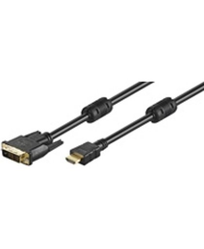 Wentronic MMK 630-150 G 1.5m (HDMI-DVI) 1.5m HDMI DVI-D Zwart